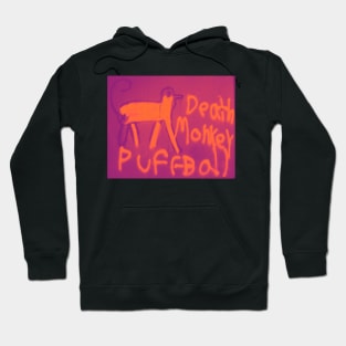 Death Monkey Puffball Magenta Hoodie